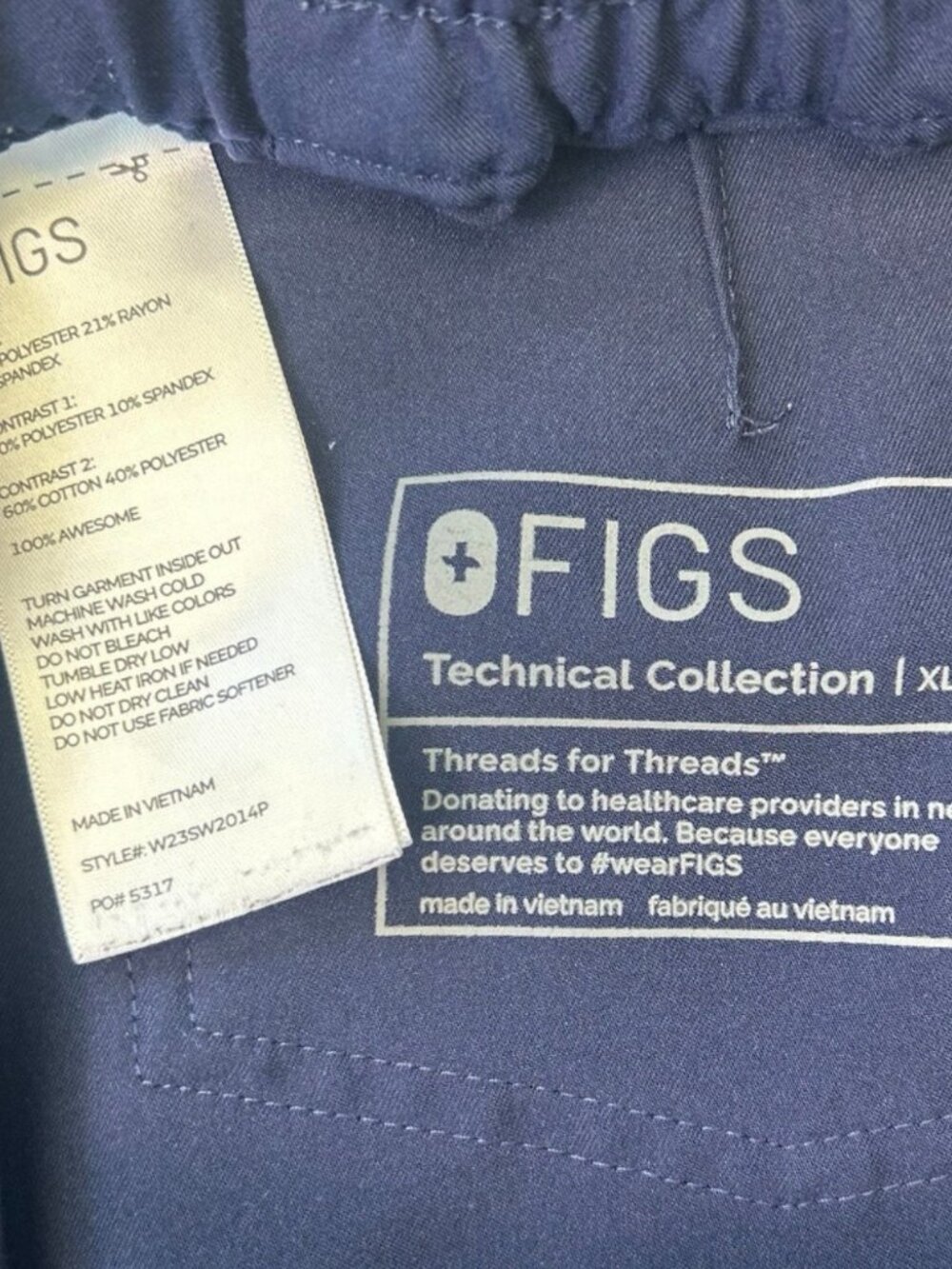 FIGS scrub pants - XLP - Picture 3 of 5